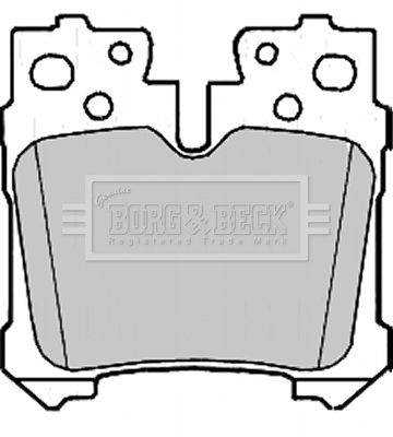 BORG & BECK Комплект тормозных колодок, дисковый тормоз BBP2212